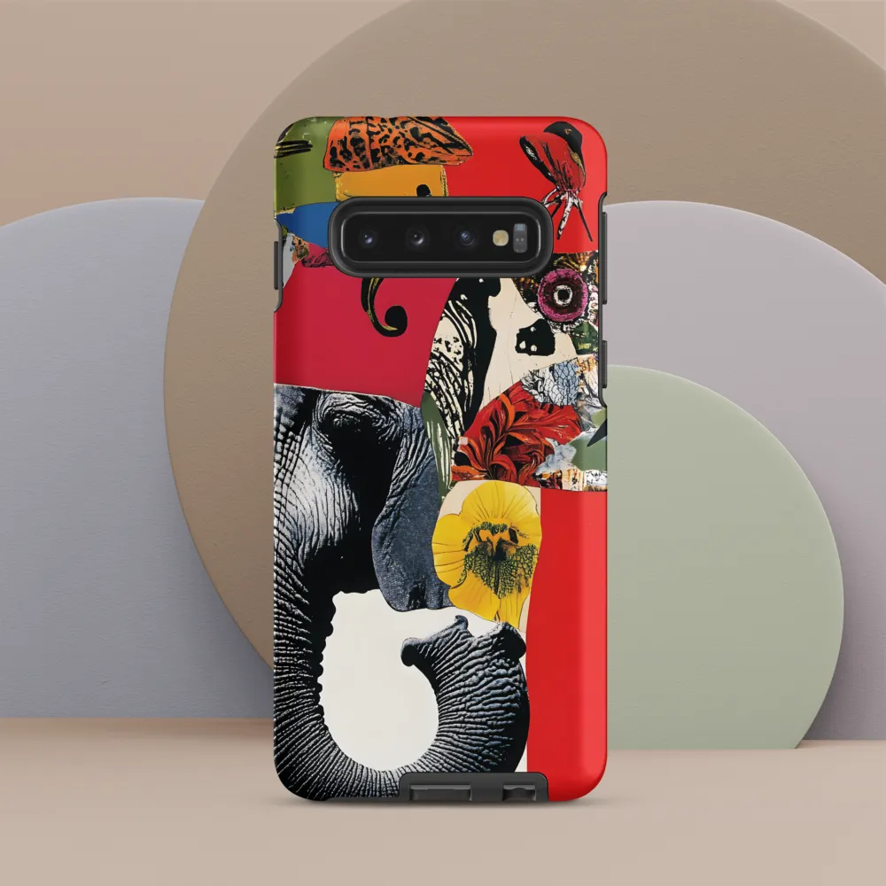 Whimsical Elephant: A Vibrant Collage of Life