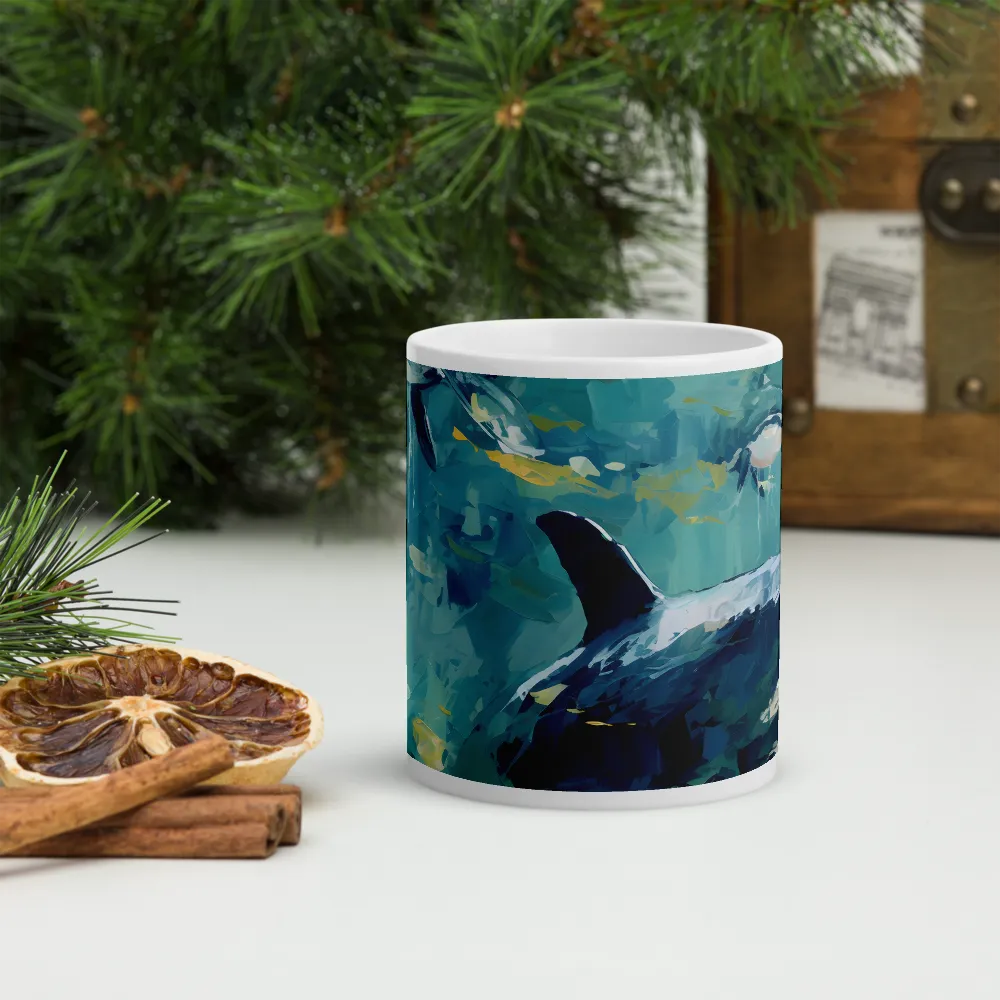 Harmony of the Ocean: Whales in Motion | Mugs | Multiple Sizes & Colors