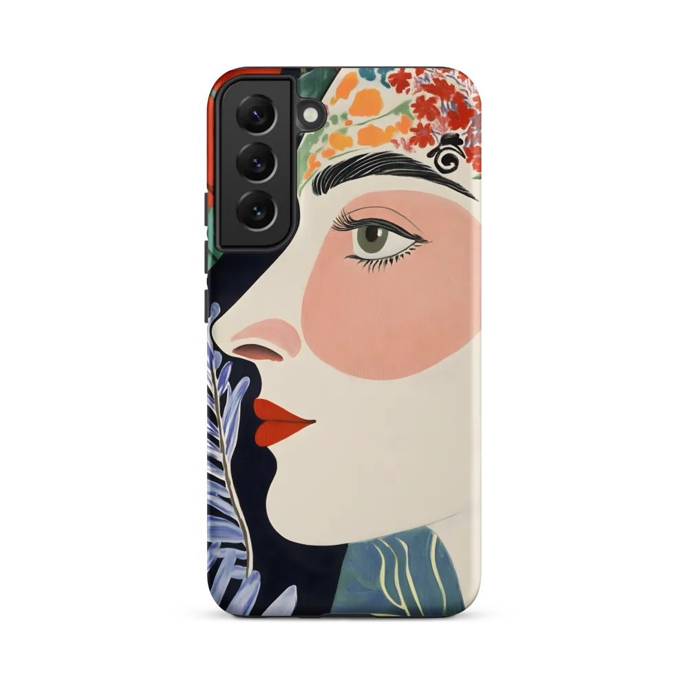 Floral Serenade: A Modern Portrait