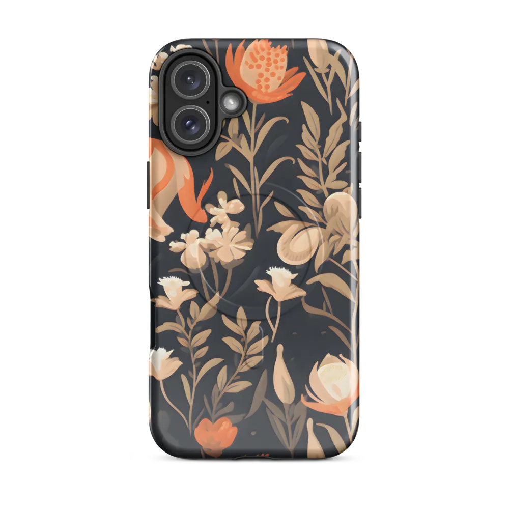 Floral Harmony: A Dance in the Dark