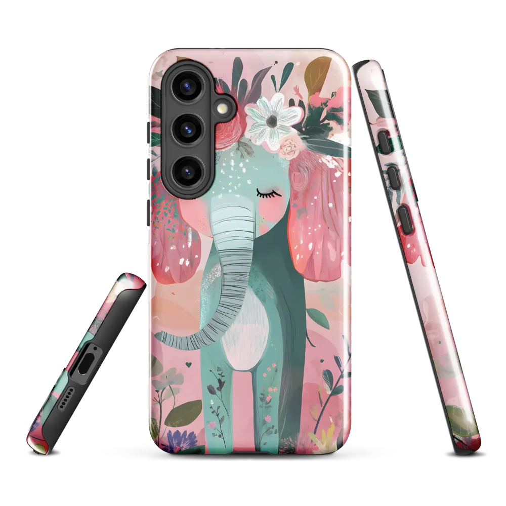 Whimsical Elephant in Bloom