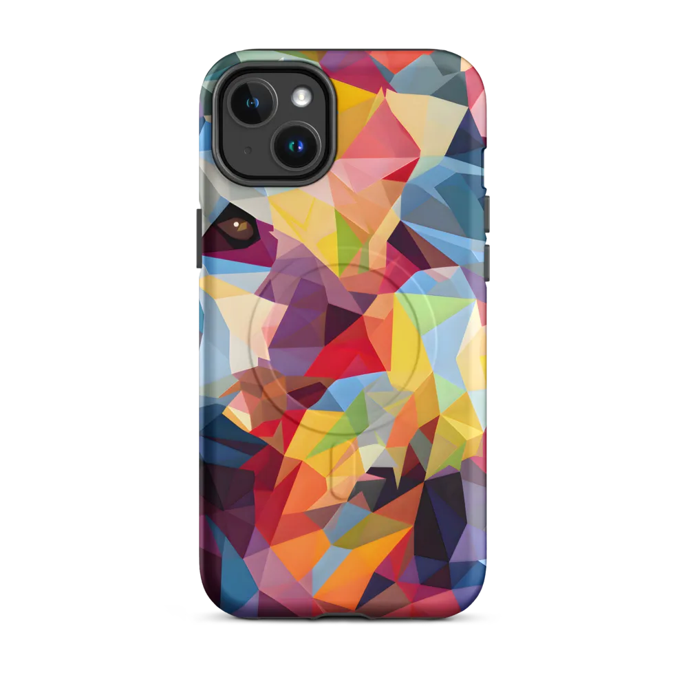 Playful Geometry: The Bear's Face | Phone Case |  14 Plus | MagSafe® Tough Case | Matte