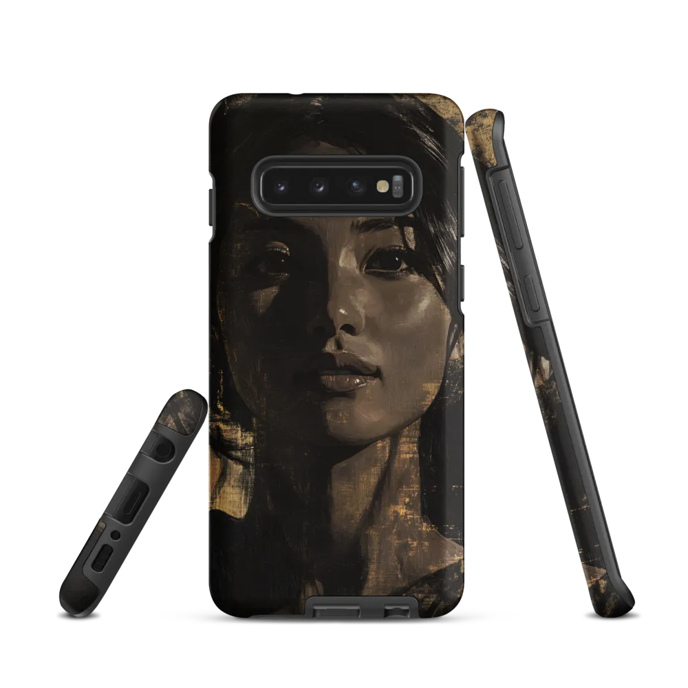 Golden Gaze: A Contemporary Portrait