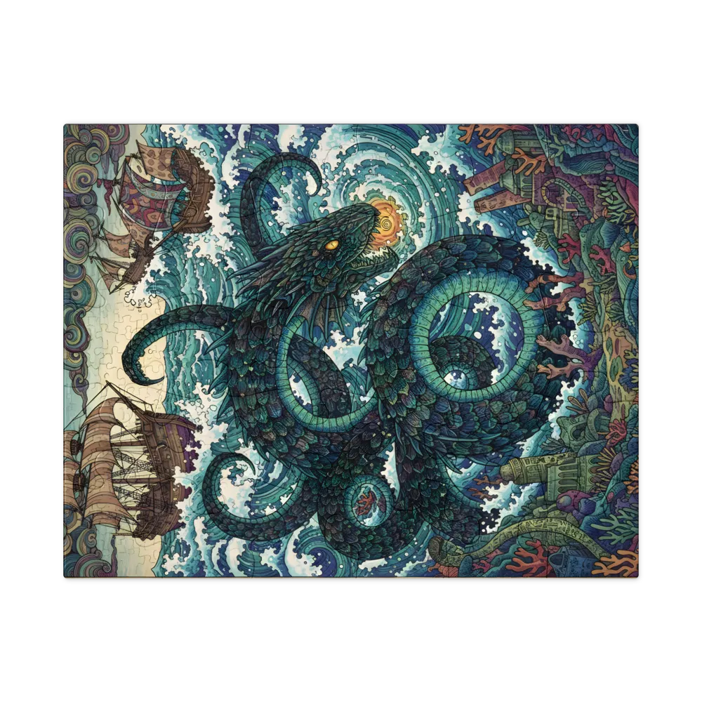 Leviathan's Spiral 
 Jigsaw Puzzle in Tin Box