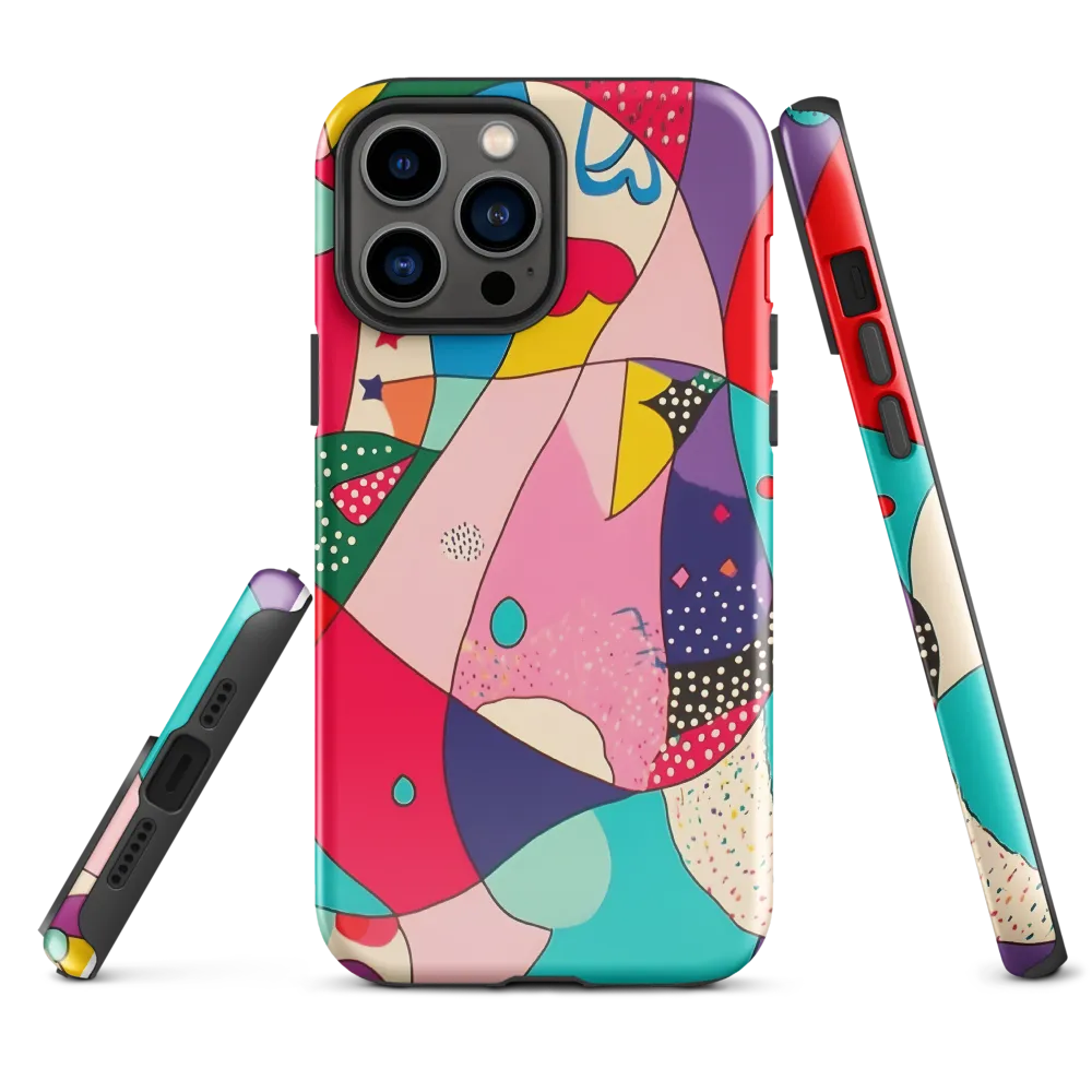 Playful Geometry in Color | Phone Case |  13 Pro Max | Tough Case | Glossy
