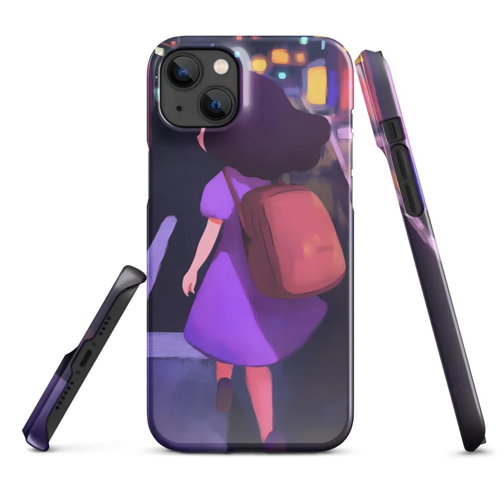 Wandering Through Neon Dreams | Phone Case |  14 Plus | Snap Case | Glossy