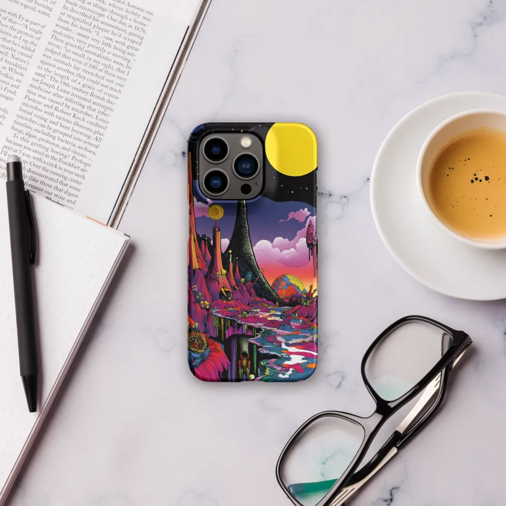 Celestial Dreams: A Journey Through an Alien Landscape | Phone Case |  14 Pro | Snap Case | Matte