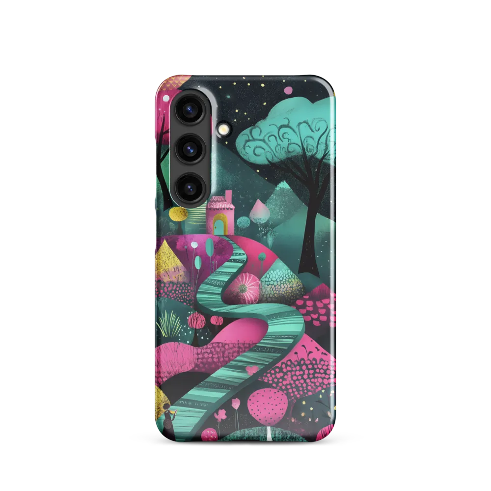 Whimsical Journey through Colorful Lands | Phone Case |  S24 | Snap Case | Glossy