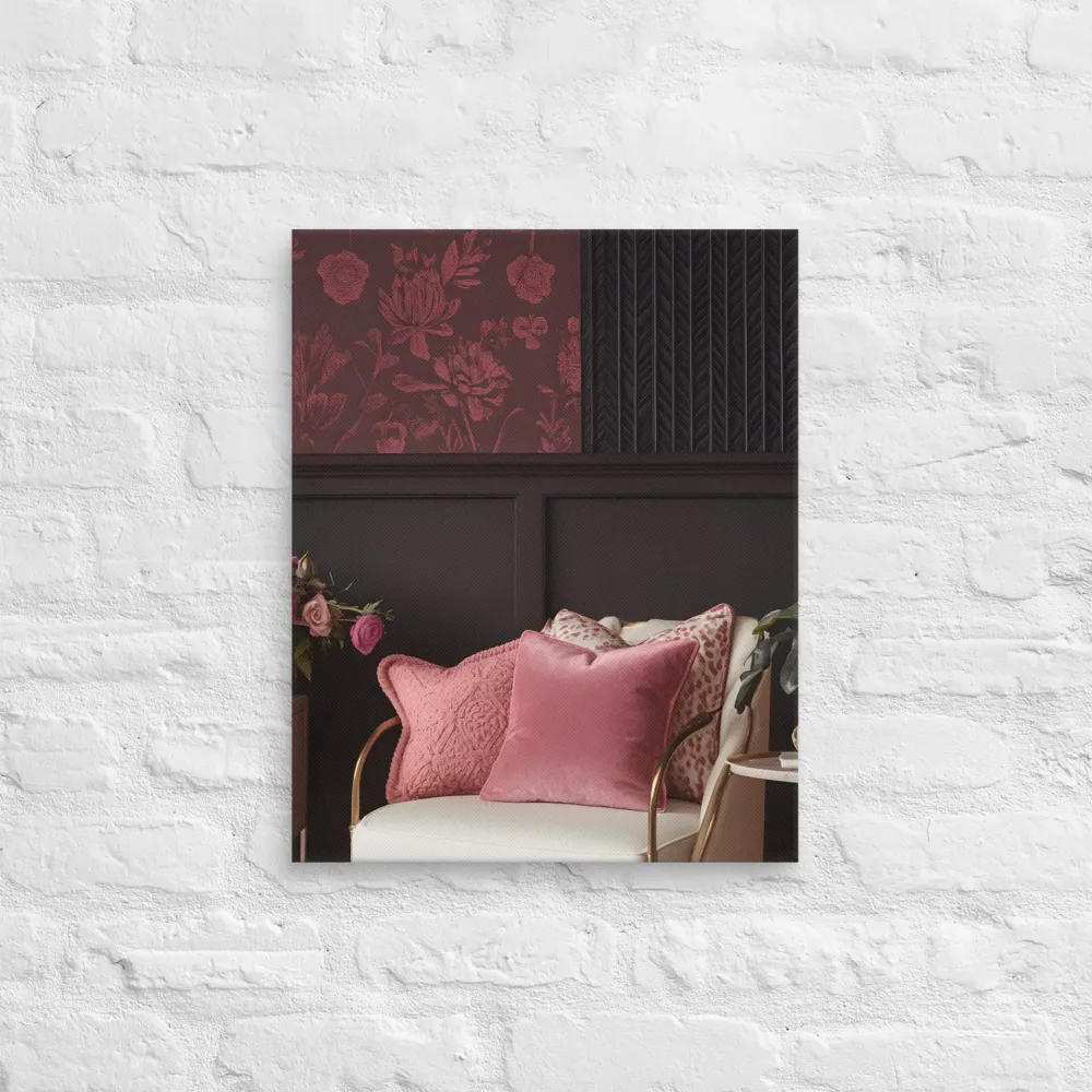 Elegance in Contrast: A Modern Interior Design | Canvas | 16″×20″