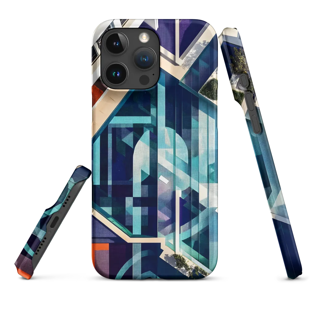 Aerial Harmony: The Geometry of Water | Phone Case |  16 Pro Max | Snap Case | Matte