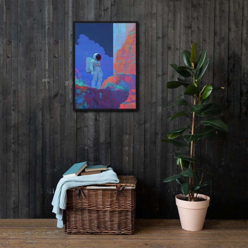 Interstellar Reflections | Canvas with Black Frame | 20″×28″