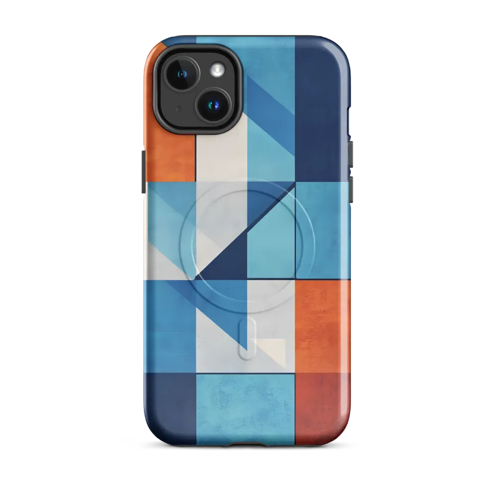 Geometric Harmony in Color | Phone Case |  14 Plus | MagSafe® Tough Case | Glossy