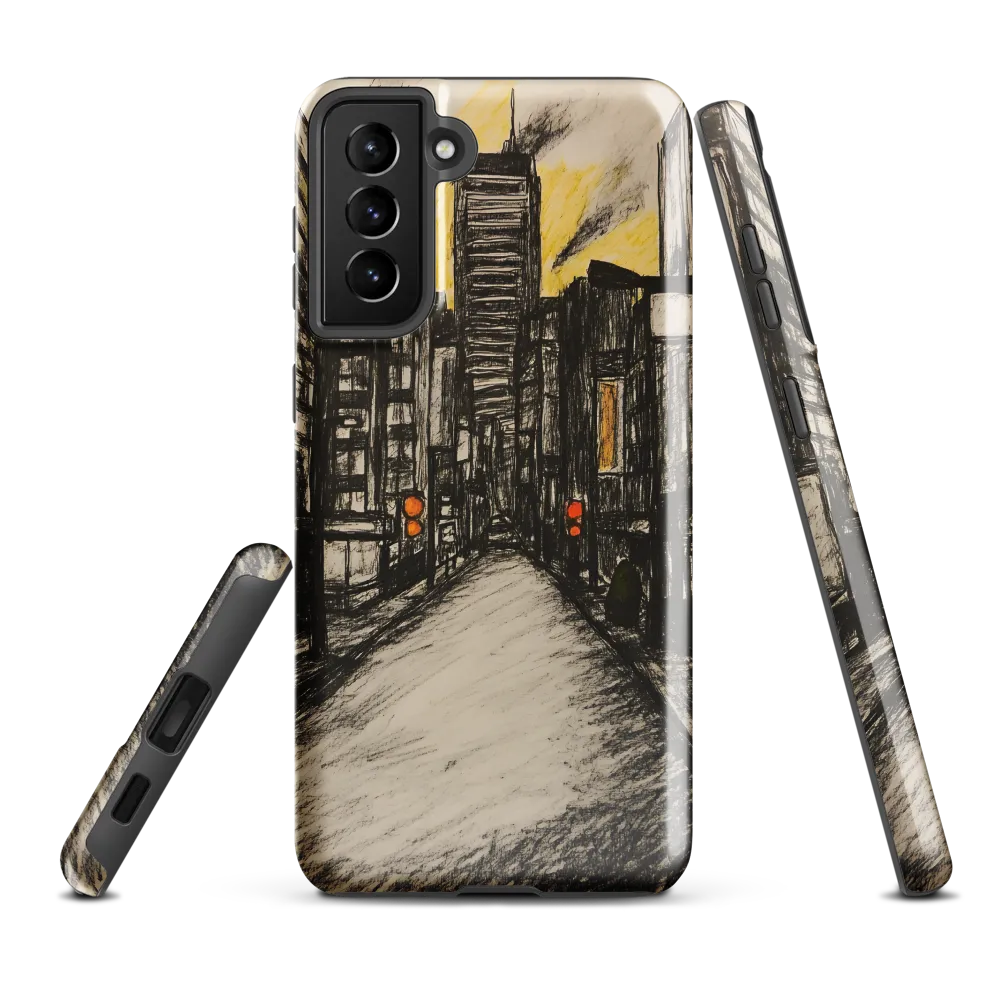 Cityscape of Solitude | Phone Case |  S21 Plus | Tough Case | Glossy