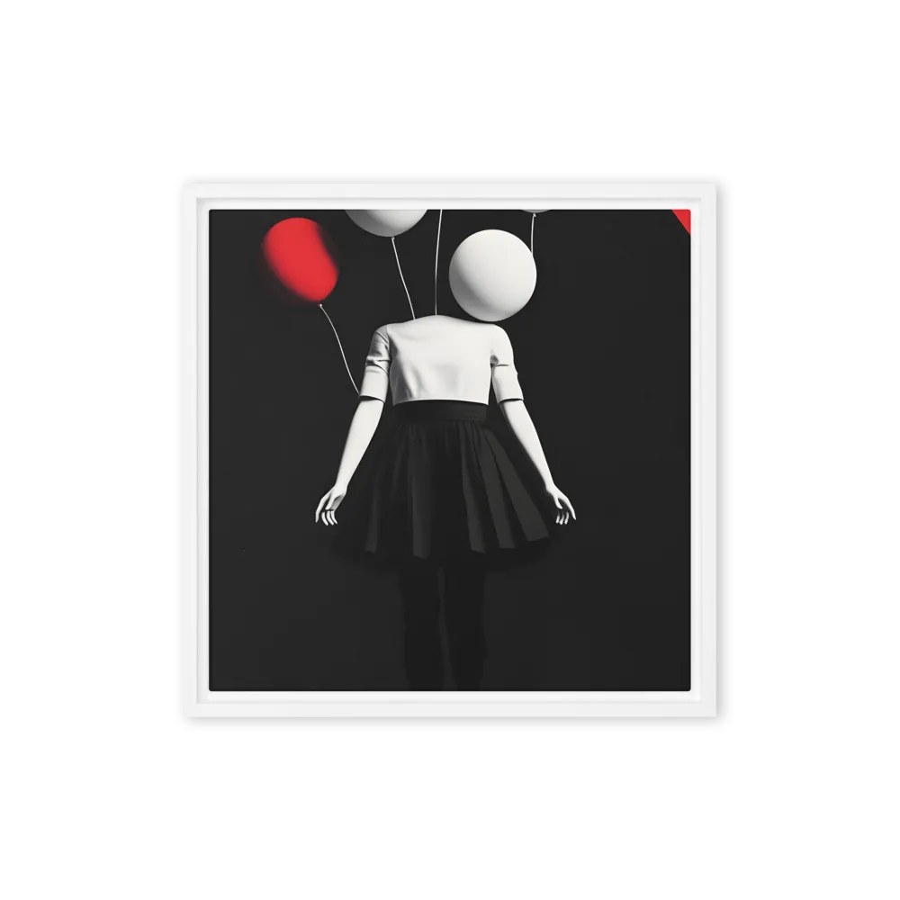 Suspended in Mystery | Canvas with White Frame | 16″×16″