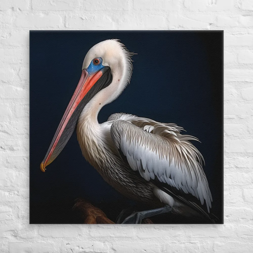 Majestic Pelican Portrait | Canvas | 36″×36″