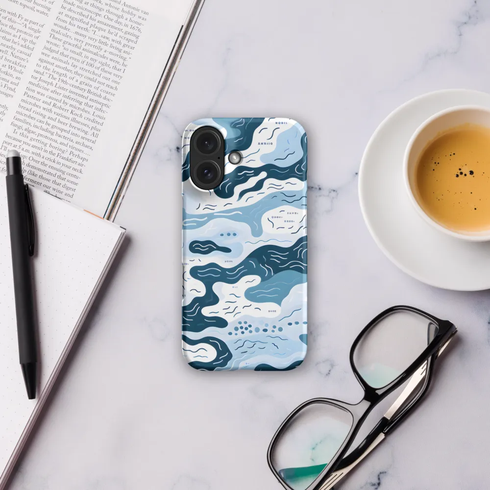 Flowing Waters: An Abstract Journey | Phone Case |  16 | Snap Case | Matte