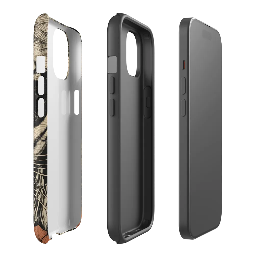 Feline Majesty: The Human-Leopard Connection | Phone Case |  15 | Tough Case | Matte