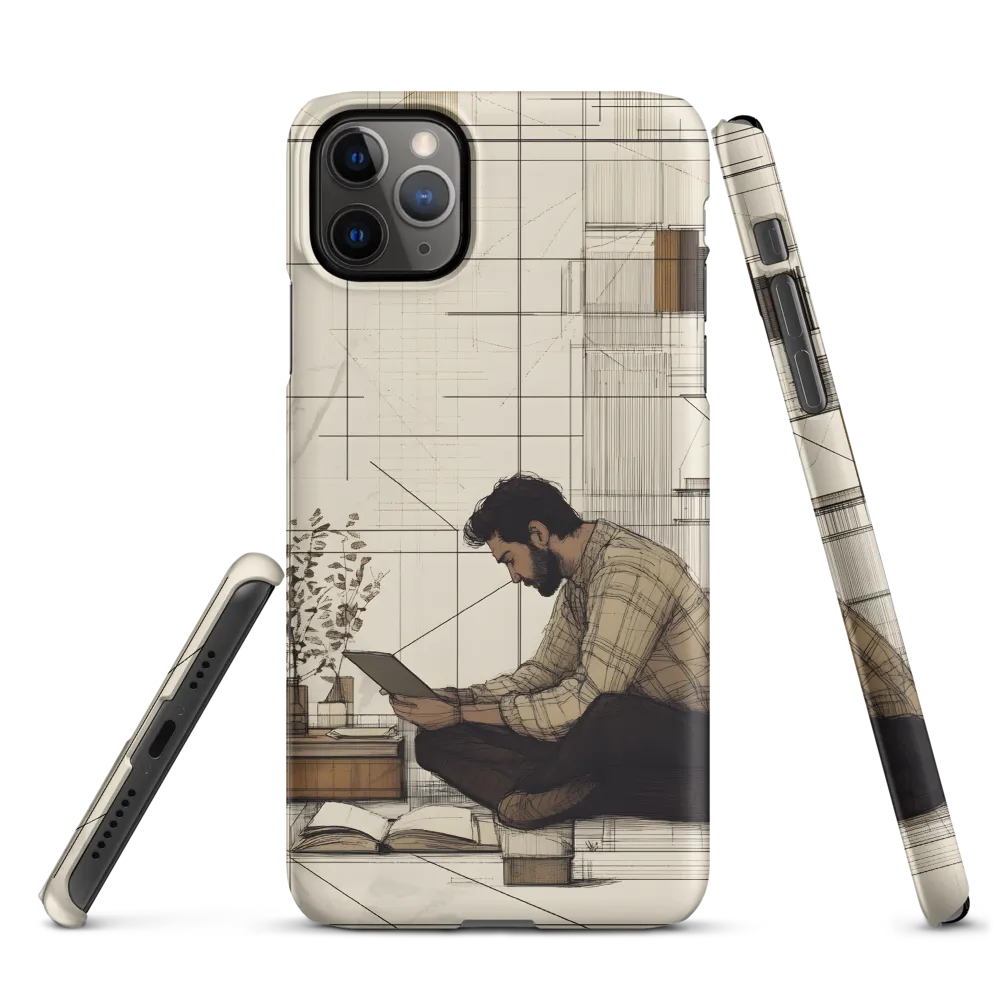 Quiet Reflections in Line | Phone Case |  11 Pro Max | Snap Case | Matte