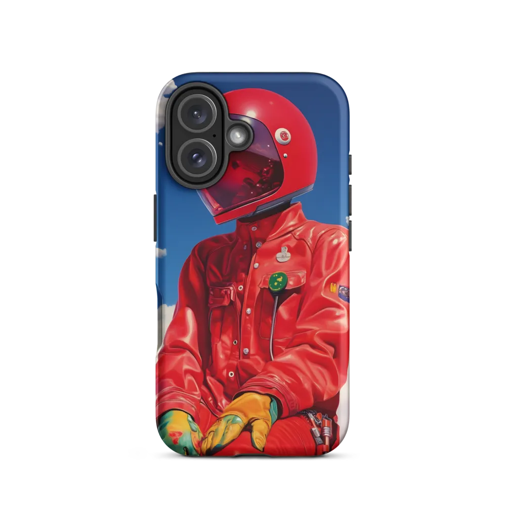 Astronaut in Crimson | Phone Case