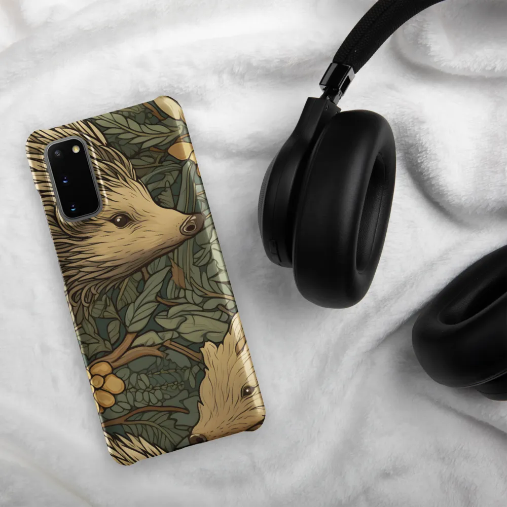 Whimsical Hedgehog Garden | Phone Case |  S20 | Snap Case | Matte