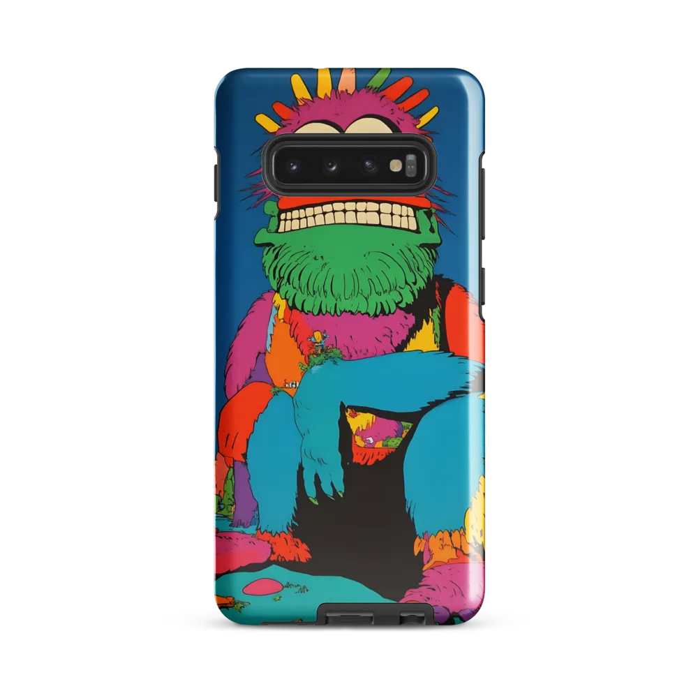 Whimsical Giant: A Playful Monster Encounter | Phone Case |  S10 Plus | Tough Case | Glossy