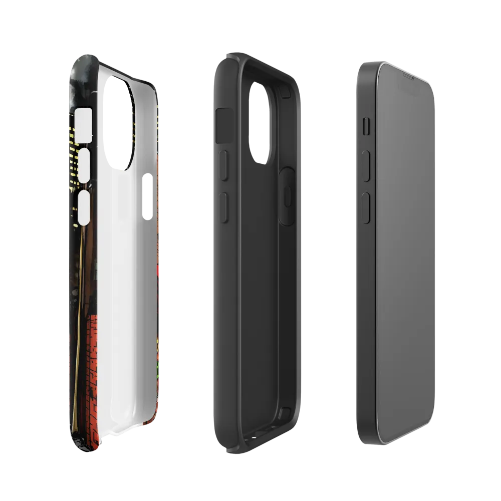 Nocturnal Cityscape: The Hidden Alley | Phone Case |  13 mini | Tough Case | Glossy