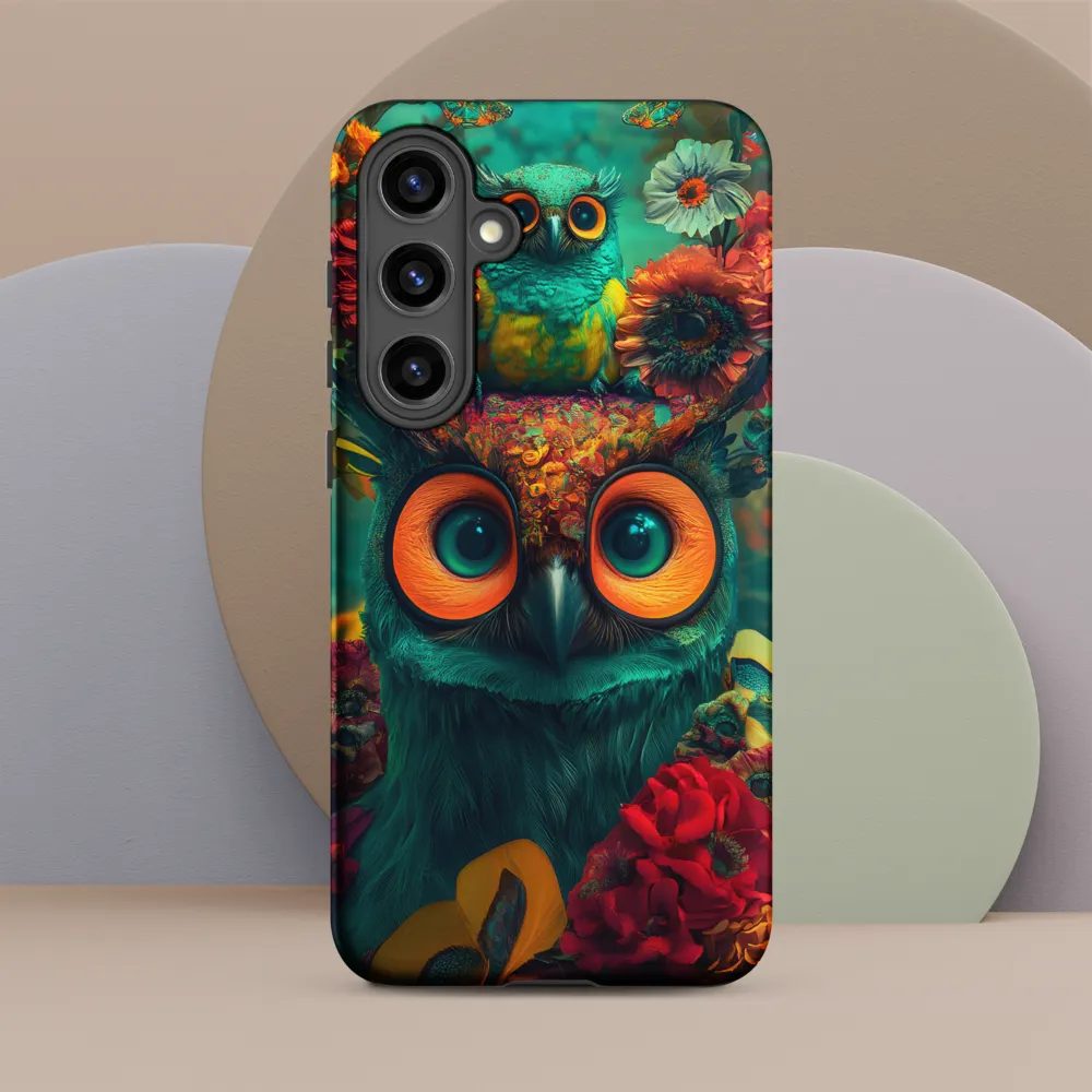 Majestic Harmony: The Floral Owl