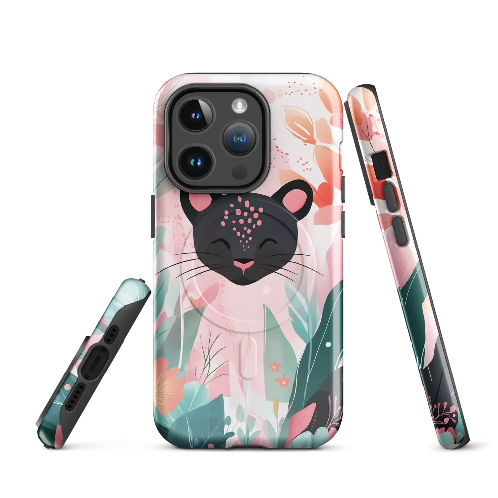 Whimsical Panther in Bloom