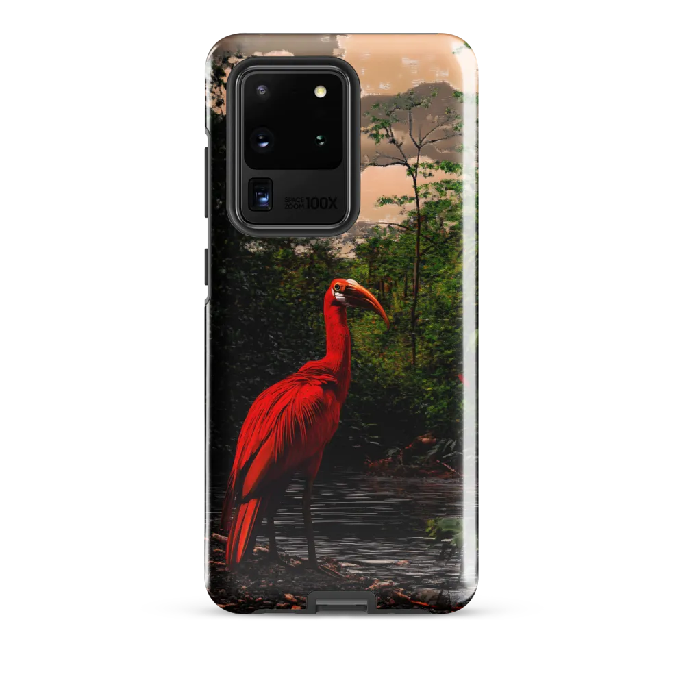 Enigmatic Elegance: The Scarlet Observer