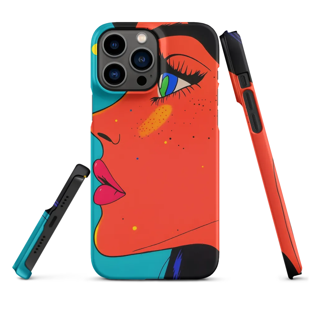 Vibrant Feminine Profile in Pop Art