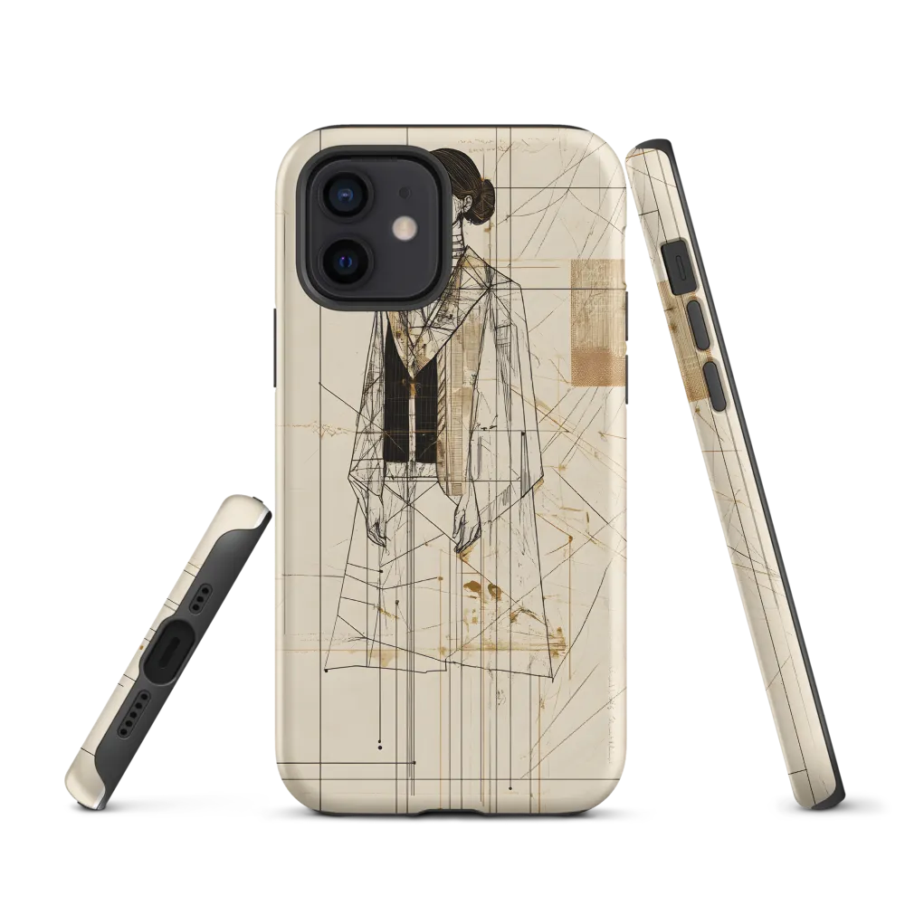 Elegance in Lines | Phone Case |  12 | Tough Case | Matte