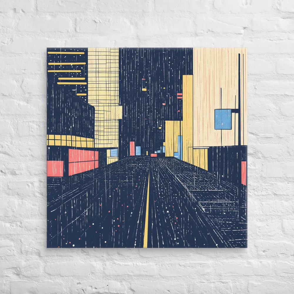 Urban Solitude: A Minimalist Perspective | Canvas | 32″×32″