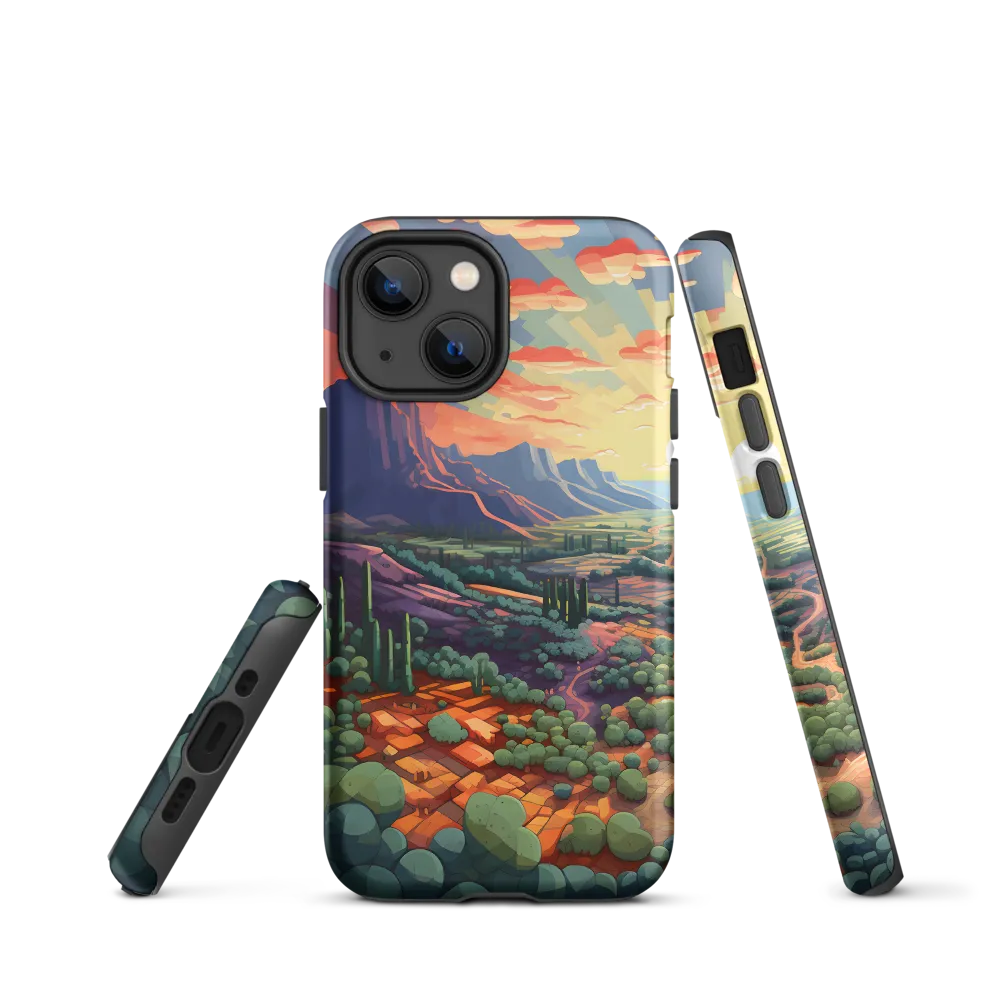 Desert Serenity at Dusk | Phone Case |  13 mini | Tough Case | Matte