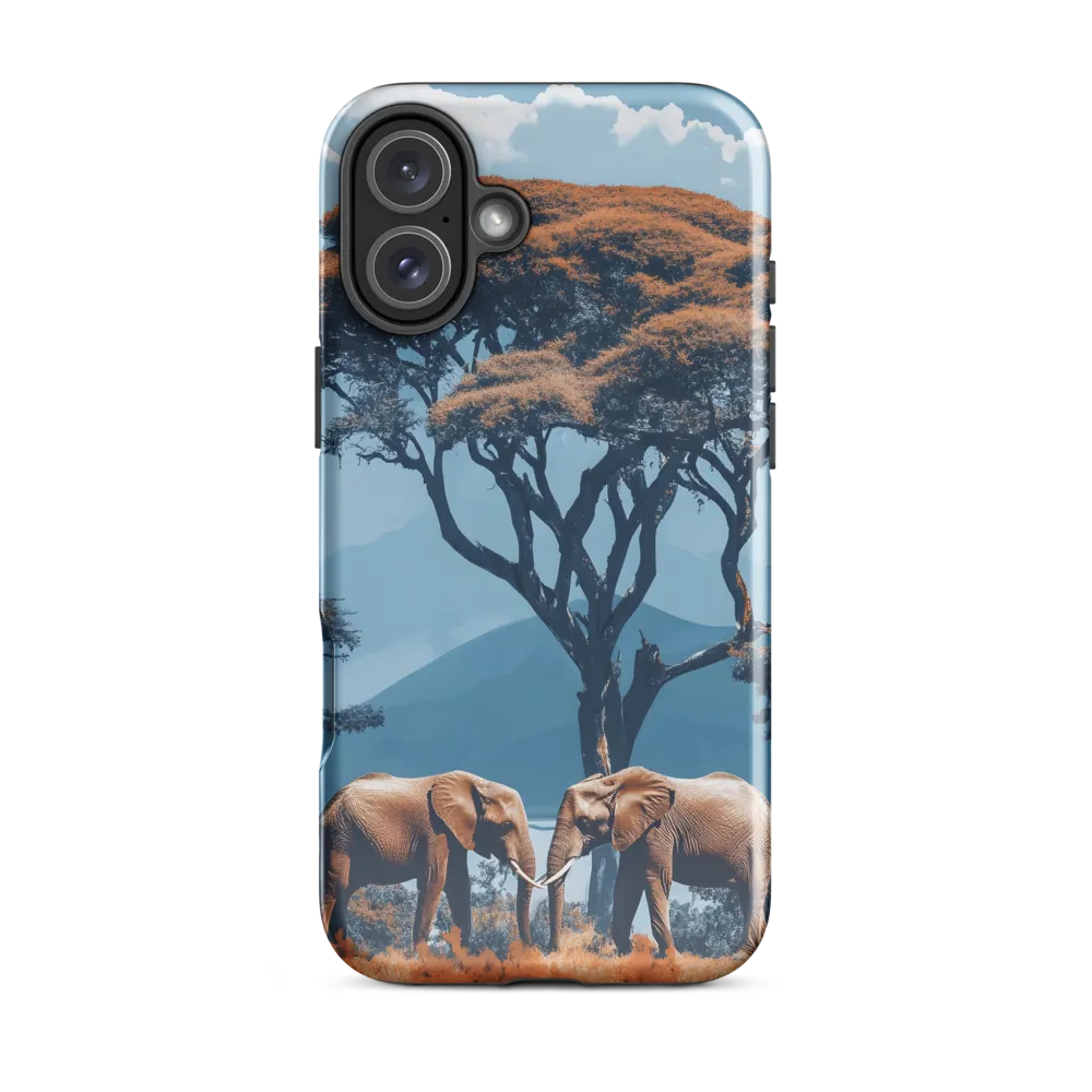 Elephants Amidst Serenity