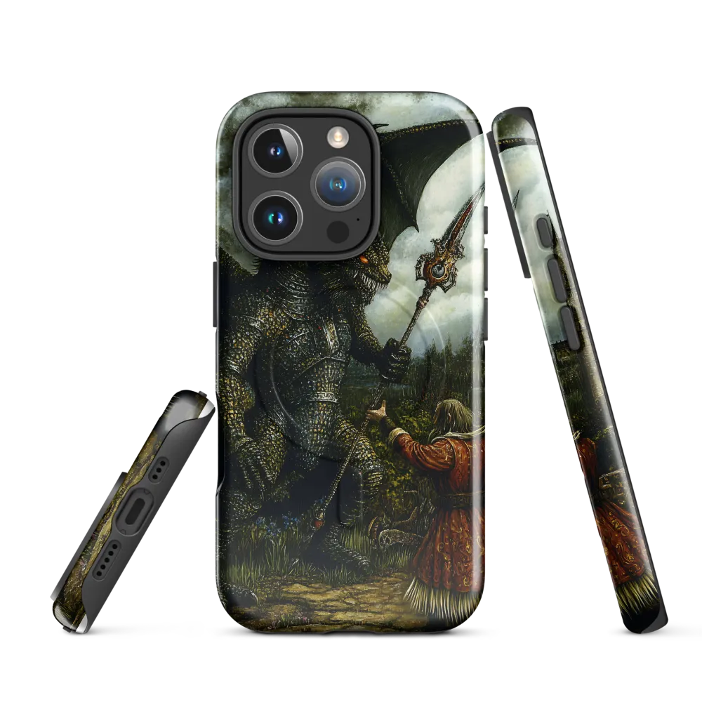 The Confrontation: Dragon vs. Wizard | Phone Case |  16 Pro | MagSafe® Tough Case | Glossy