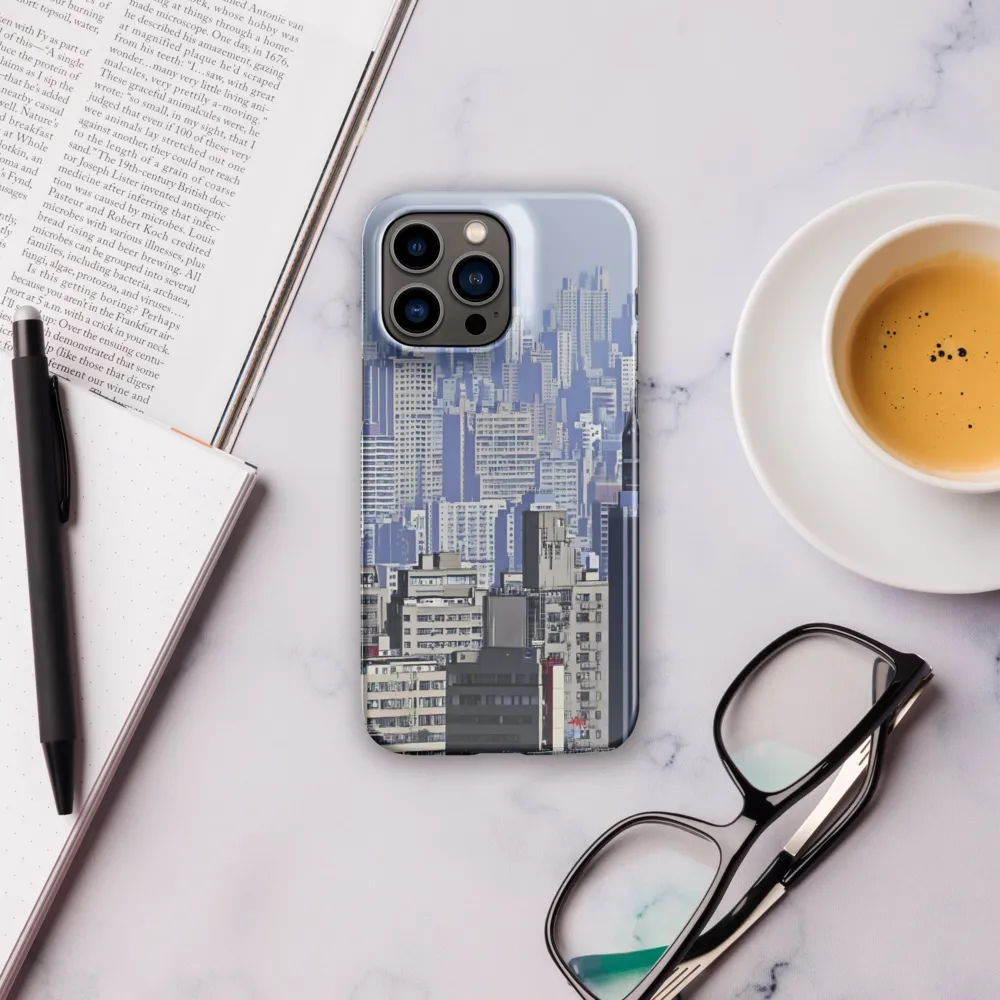 Urban Symphony: A Cityscape in Blues and Grays