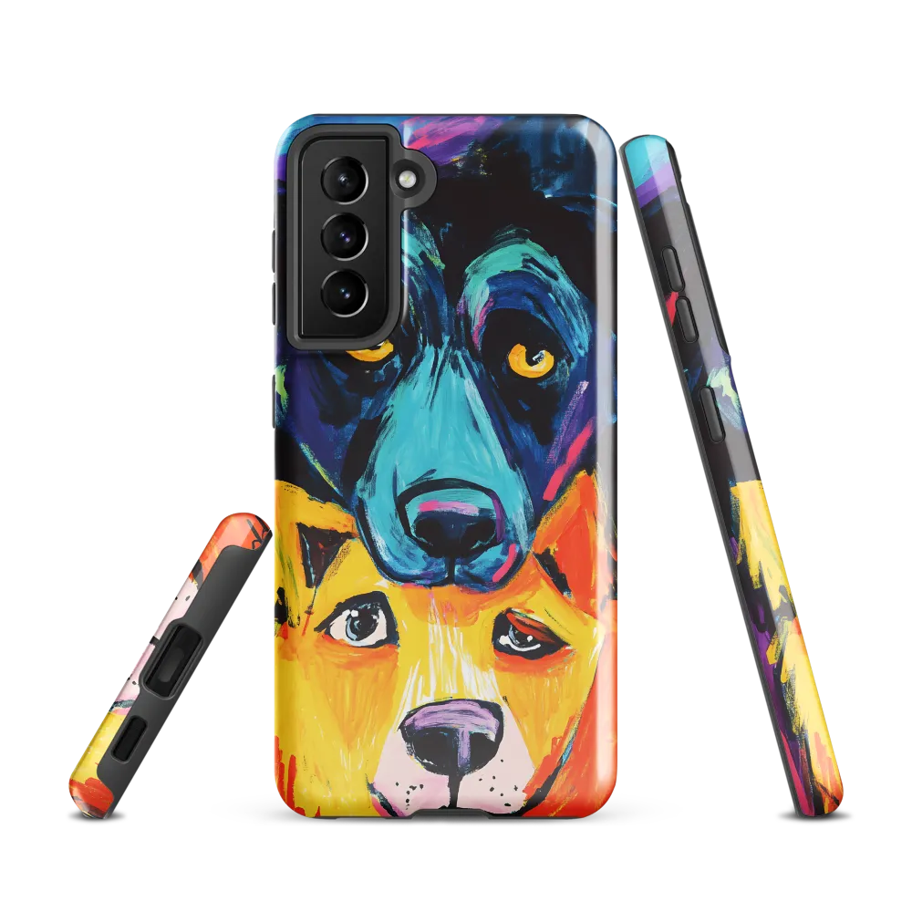 Vibrant Companions: An Expression of Canine Spirit