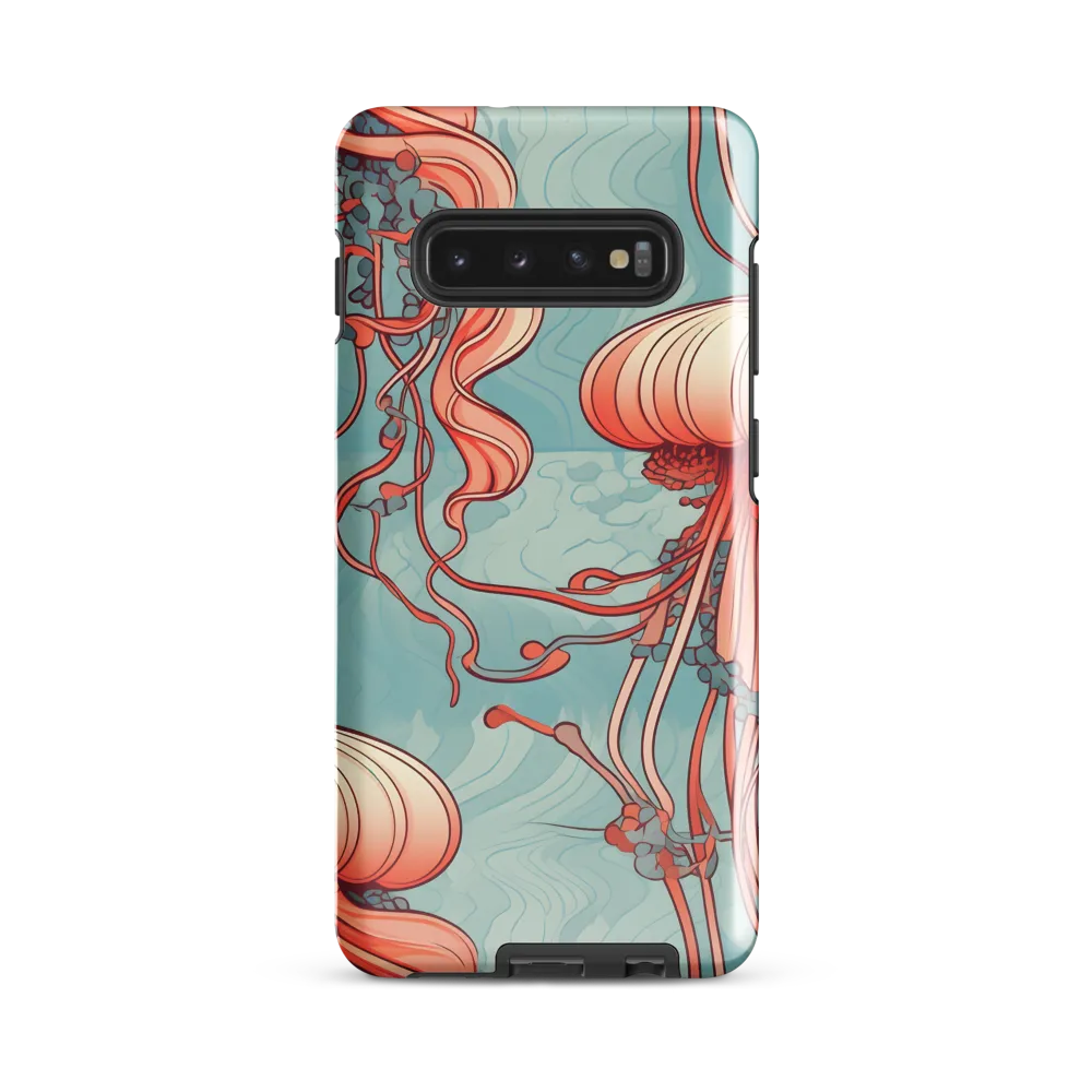 Ethereal Dance of Jellyfish | Phone Case |  S10 Plus | Tough Case | Glossy