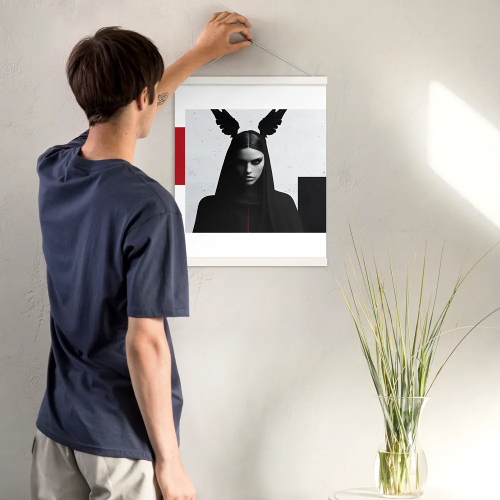Whispers of Darkness | Poster With White Wood Hanger | 16″×20″