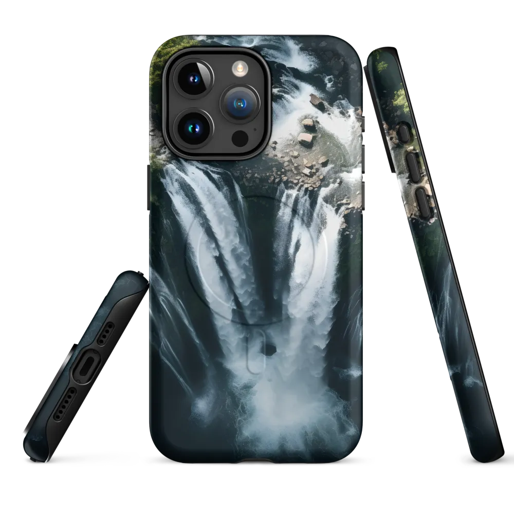 Nature's Power: The Cascading Waterfall | Phone Case |  15 Pro Max | MagSafe® Tough Case | Matte