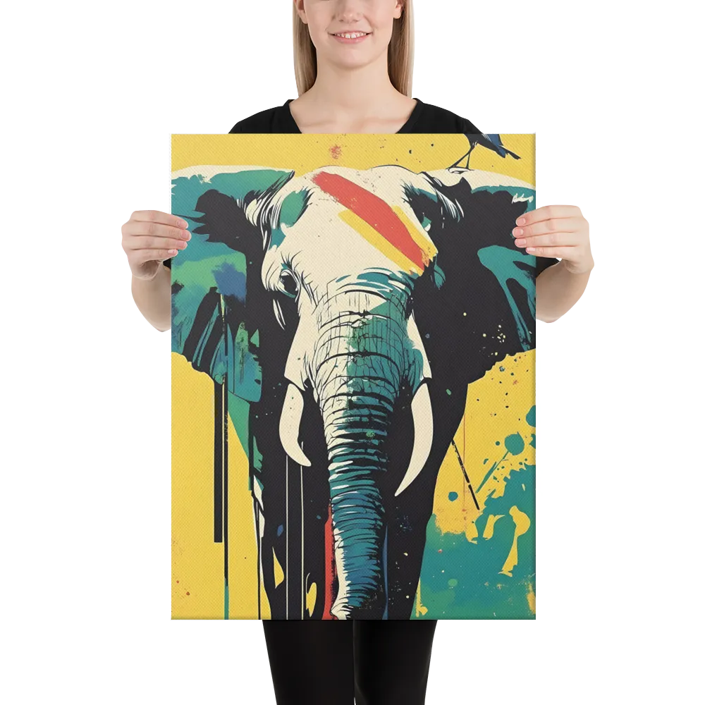 Elegance of the Wild: A Colorful Harmony | Canvas | 18″×24″
