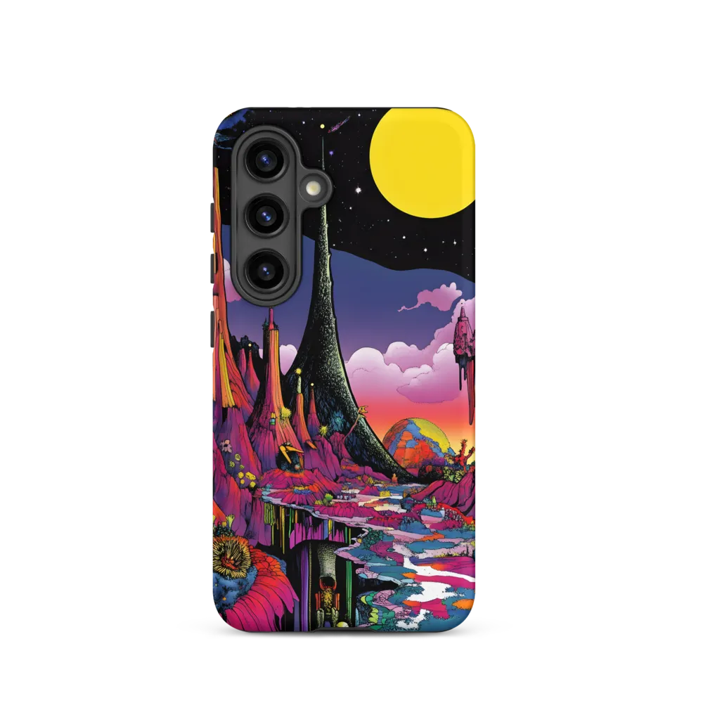 Celestial Dreams: A Journey Through an Alien Landscape | Phone Case |  S24 | Tough Case | Matte