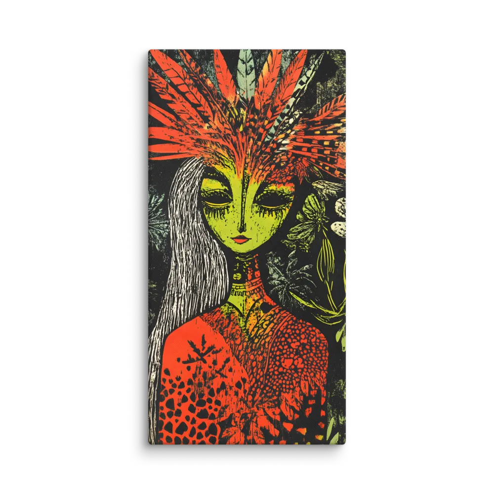 Mystical Flora: A Surreal Portrait