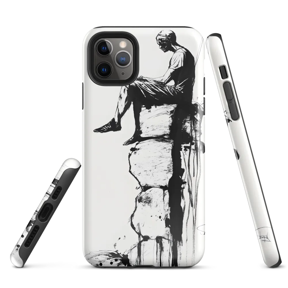 Contemplation on the Edge | Phone Case |  11 Pro Max | Tough Case | Glossy