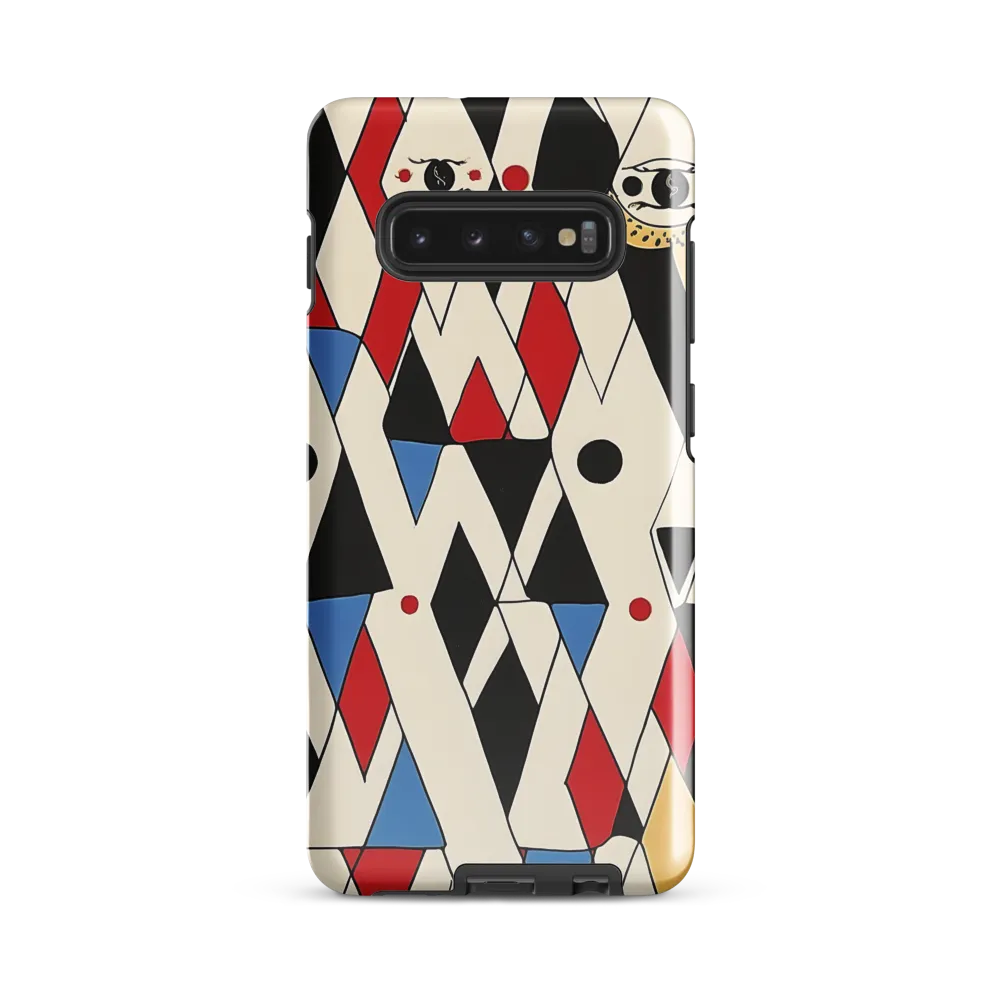 Dynamic Geometric Symphony | Phone Case |  S10 Plus | Tough Case | Glossy