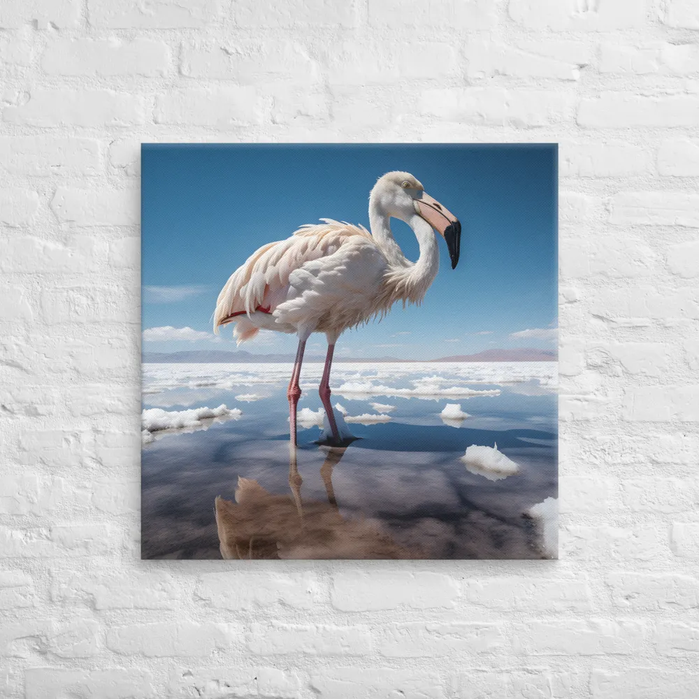Graceful Solitude of a Flamingo