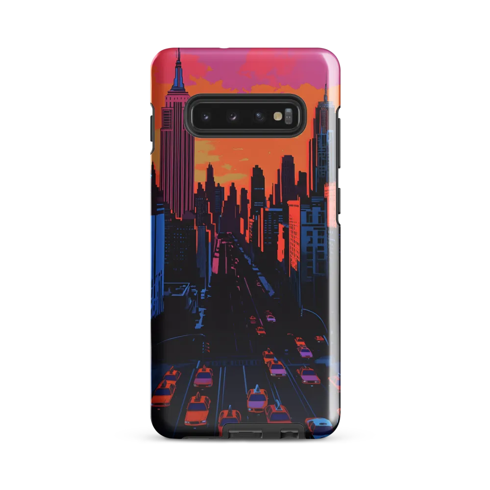 Sunset Over Skyscrapers | Phone Case |  S10 Plus | Tough Case | Glossy