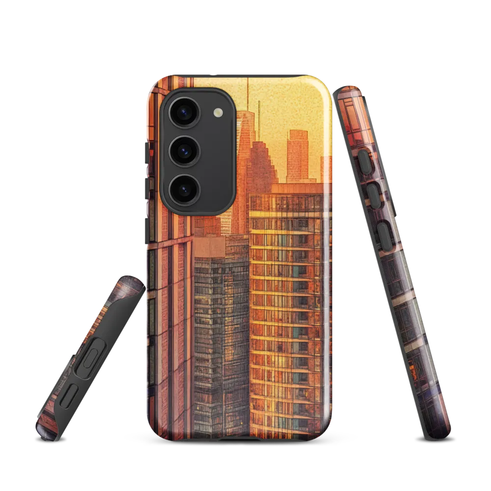Urban Serenity at Sunset | Phone Case |  S23 | Tough Case | Glossy