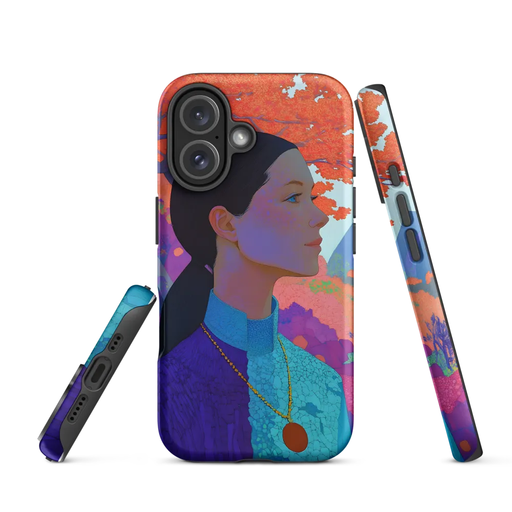 Harmony in Color: A Portrait of Serenity | Phone Case |  16 | Tough Case | Matte