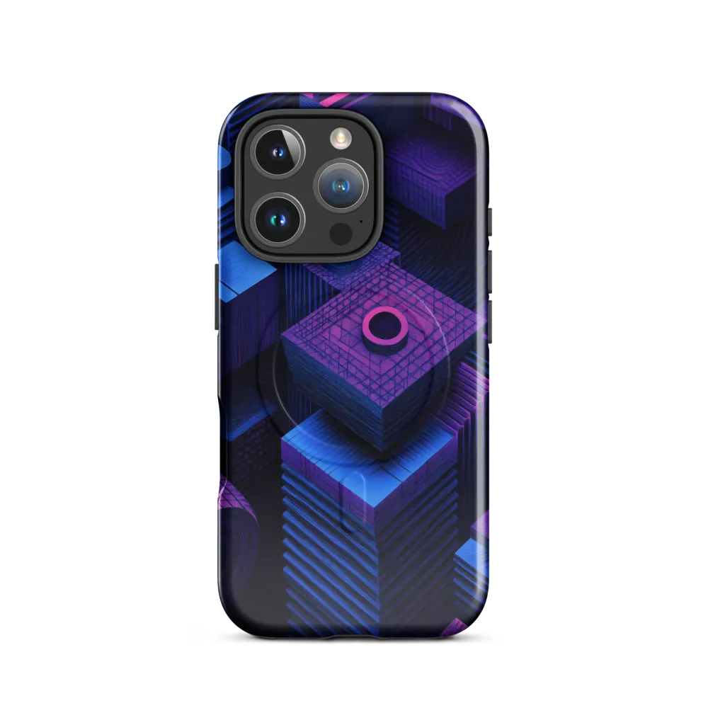 Geometric Dreams in Blue and Purple
